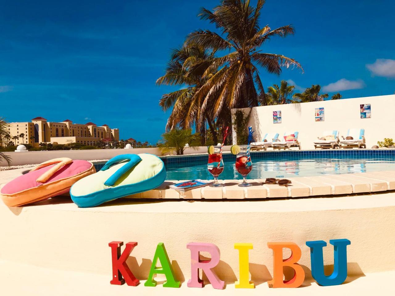 Karibu Aruba Boutique Hotel Palm Beach Bagian luar foto